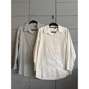 Women's Oska Cotton Long Sleeve Button Down Bundle size 4/6